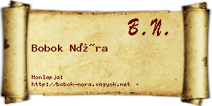 Bobok Nóra névjegykártya